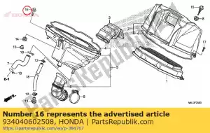 honda 934040602508 boltwasher, 6x25 - Bottom side