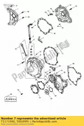 Here you can order the holder, clutch cable from Triumph, with part number T1171990: