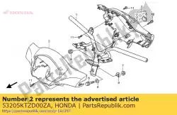 Here you can order the cover, fr. Handle *g176p * (g176p pearl effect green) from Honda, with part number 53205KTZD00ZA: