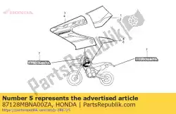 geen beschrijving beschikbaar op dit moment van Honda, met onderdeel nummer 87128MBNA00ZA, bestel je hier online: