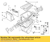 52532329455, BMW, cover, storing partition bmw c1 125 200 2000 2001 2002 2003 2004, Nieuw