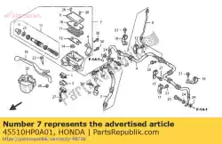 cylinder sub assy., fr. B van Honda, met onderdeel nummer 45510HP0A01, bestel je hier online: