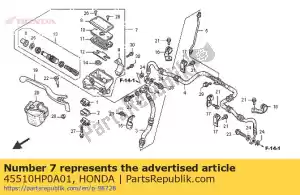 Honda 45510HP0A01 cylinder sub assy., fr. b - Onderkant