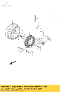 suzuki 071300640B bolt - Bottom side