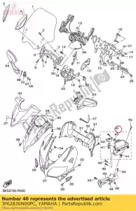 yamaha 3P62830N00PC caixa sub assy - Lado inferior