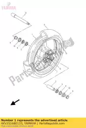 Aqui você pode pedir o roda fundida, dianteira em Yamaha , com o número da peça 4XV251680133: