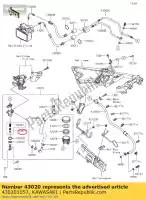 430201057, Kawasaki, hamulec t?okowy zx900-a1 kawasaki  gpx gpz gtr h2 h2r kdx klr klx klz kmx kx ninja tr vn voyager vulcan z zg zl zr zrx zx zxr zz r zzr 125 200 250 300 500 600 650 750 800 900 1000 1100 1200 1400 1500 1600 1700 2000 1985 1986 1987 1988 1989 1990 1991 1992 1993 1994 1995 1996 1997 , Nowy