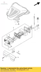 Ici, vous pouvez commander le lampe assy, ?? Arrière auprès de Suzuki , avec le numéro de pièce 3571040H00: