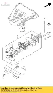 Suzuki 3571040H00 lampe assy, ??arrière - La partie au fond