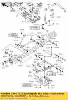 390070338, Kawasaki, Arm-susp, rr, lwr, rh kawasaki kvf650 4x4 brute force 650 4x4i , Nieuw