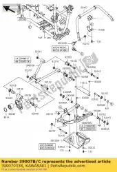 Aqui você pode pedir o arm-susp, rr, lwr, rh em Kawasaki , com o número da peça 390070338: