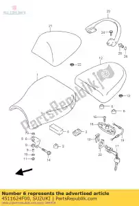 Suzuki 4511624F00 beugel stoel fr - Onderkant