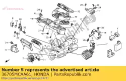 Here you can order the cushion, controller unit from Honda, with part number 36705MCAA61: