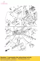 Qui puoi ordinare guarnizione (1kh, 1. 0t) da Yamaha , con numero parte 904301014800: