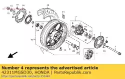 Tutaj możesz zamówić ko? Nierz, d?. Rr. Od strony ko? A od Honda , z numerem części 42311MGSD30: