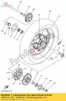 23P2531101, Yamaha, cubo traseiro yamaha xt1200ze 1200 , Novo