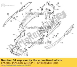 Aquí puede pedir proteccion de Piaggio Group , con el número de pieza 675208: