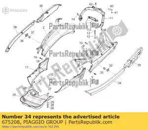 Piaggio Group 675208 proteccion - Lado inferior