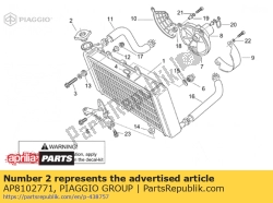 Aprilia AP8102771, Vuldop waterkoeler, OEM: Aprilia AP8102771