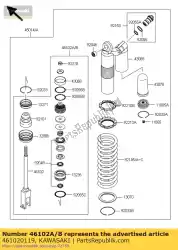 Qui puoi ordinare stelo, pistone kx250t8f da Kawasaki , con numero parte 461020119: