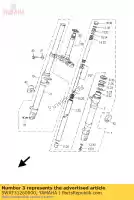 5WXF31260000, Yamaha, tube, extérieur (gauche) yamaha tzr 50 2005 2006 2007 2008 2009 2010 2011, Nouveau