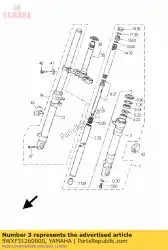 Here you can order the tube, outer (left) from Yamaha, with part number 5WXF31260000: