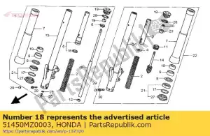 honda 51450MZ0003 boulon, fr. fourchette - La partie au fond