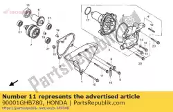 Here you can order the bolt,flange,6x75 from Honda, with part number 90001GHB780: