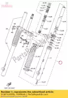 1C6F310200, Yamaha, Fourche avant (gauche) yamaha ttr230 230 , Nouveau