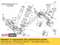 AP9100026, Piaggio Group, Spindle nut aprilia  mxv rxv rxv sxv sxv 450 550 2006 2008 2009 2010 2011, New