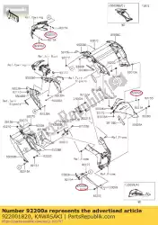 Qui puoi ordinare rondella, 5,2x10x1,0 zx1000ngf da Kawasaki , con numero parte 922001820: