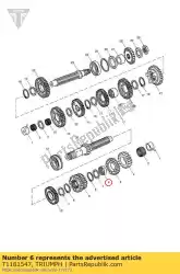 Ici, vous pouvez commander le buisson, 6e, entrée auprès de Triumph , avec le numéro de pièce T1181547: