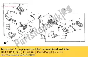 honda 88113MAT000 boot, r. back mirror - Bottom side