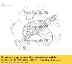 Qui puoi ordinare scudo anteriore da Piaggio Group , con numero parte 65506400BR: