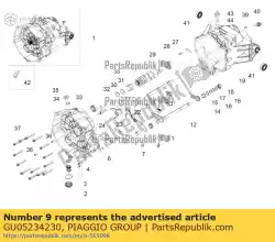 Here you can order the spacer from Piaggio Group, with part number GU05234230: