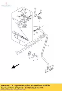 Suzuki 5926028H00 morsetto, fr bk hos - Il fondo