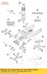 Qui puoi ordinare bullone forcellone 85 sx 2003 da KTM , con numero parte 47004037000: