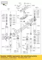 440060067, Kawasaki, forcella destra del tubo esterno kawasaki vn voyager custom k classic e d b c f tourer a abs vulcan lt g vn1700 1700 , Nuovo