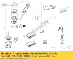 Aquí puede pedir etiqueta de Piaggio Group , con el número de pieza 867228: