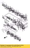 2423112C01, Suzuki, marcia, 3a + 4a dr suzuki rgv  rgv250 250 , Nuovo