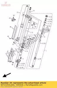 yamaha 5ET23393L000 nut, special - Bottom side