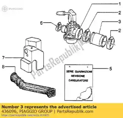 Here you can order the pipe from Piaggio Group, with part number 436096: