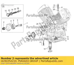 Ici, vous pouvez commander le roulement à rouleaux 10x22x20 auprès de Piaggio Group , avec le numéro de pièce GU92252210: