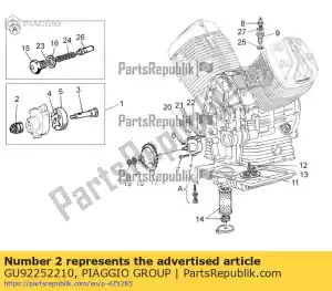 Piaggio Group GU92252210 rolamento de rolos 10x22x20 - Lado inferior