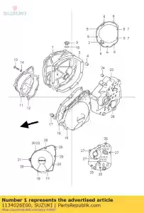 suzuki 1134026E00 couvercle, embrayage - La partie au fond