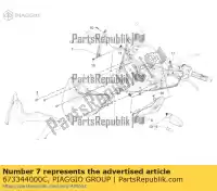 673344000C, Piaggio Group, obs?uga prawych przednich kierunkowskazów piaggio mp zapm75100 zapta0100 300 2011 2016 2017 2018 2019, Nowy