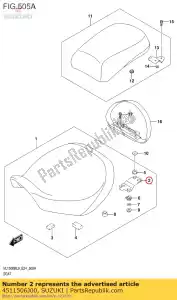 Suzuki 4511506J00 suporte, assento - Lado inferior