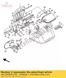 Here you can order the bracket, hinge 2 from Yamaha, with part number 1NL2846N0100: