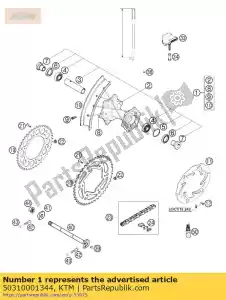 ktm 50310001344 achterwiel cpl.2.15x18'did '00 - Onderkant