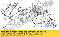 Aquí puede pedir mat a, r. Cubierta del motor de Honda , con el número de pieza 64521MGSD70: